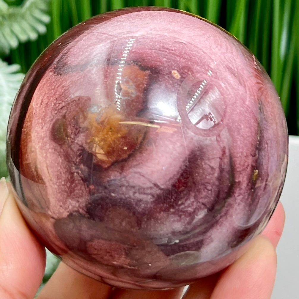 Mookaite Jasper Sphere Australian Gemstone Crystal Ball 508g 72mm