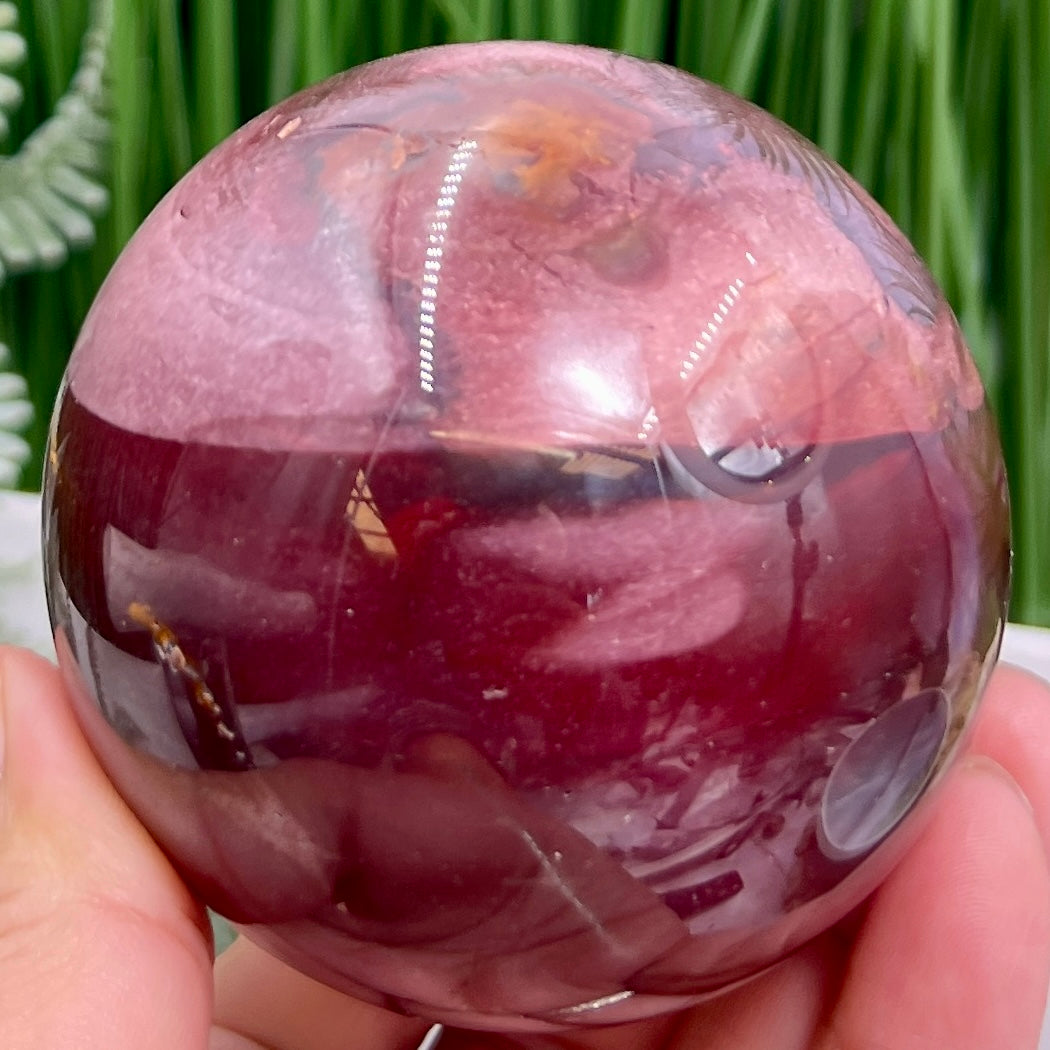 Mookaite Jasper Sphere Australian Gemstone Crystal Ball 508g 72mm