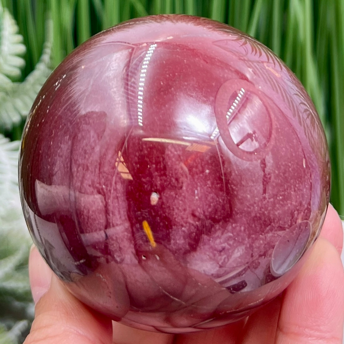 Mookaite Jasper Sphere Australian Gemstone Crystal Ball 508g 72mm