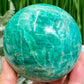 Amazonite Sphere Flashy Healing Crystal Ball 864g 86mm