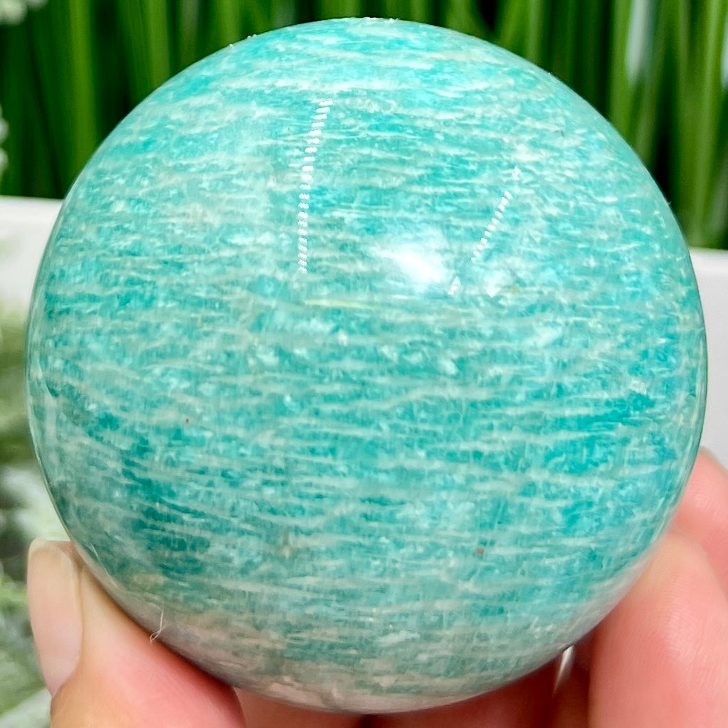 Amazonite Sphere Healing Crystal Ball 376g 65mm