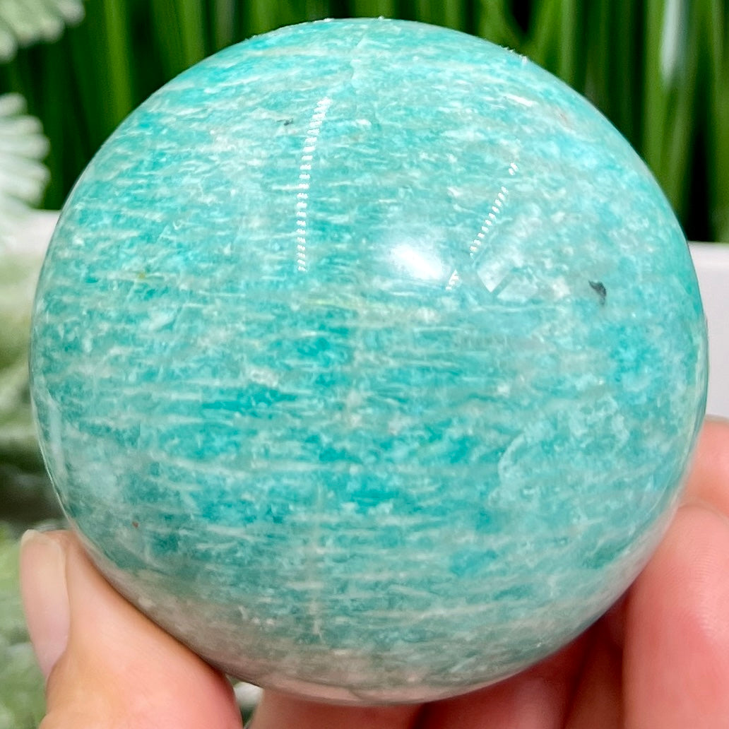 Amazonite Sphere Healing Crystal Ball 376g 65mm