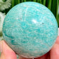 Amazonite Sphere Healing Crystal Ball 376g 65mm