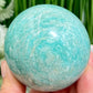 Amazonite Sphere Healing Crystal Ball 376g 65mm