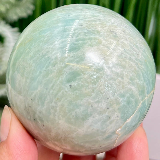 Amazonite Sphere Healing Crystal Ball 402g 67mm