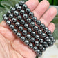 Hematite Crystals Bracelets Wearable Gemstones Elastic 7-8mm Beads 16.5cm