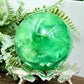 Fluorite Green Flashy Sphere Healing Crystal Ball 410g 63mm