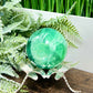 Fluorite Green Flashy Sphere Healing Crystal Ball 336g 59mm