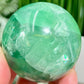 Fluorite Green Flashy Sphere Healing Crystal Ball 336g 59mm