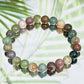 Ocean Sea Jasper Crystals Bracelets Wearable Gemstones Elastic 7-8mm Beads 16cm