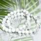 Howlite Crystals Bracelets Wearable Gemstones Elastic 8mm Beads 16cm