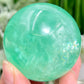 Fluorite Green Sphere Healing Crystal Ball 272g 55mm