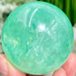 Fluorite Green Sphere Healing Crystal Ball 272g 55mm