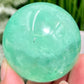 Fluorite Green Sphere Healing Crystal Ball 272g 55mm