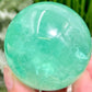 Fluorite Green Sphere Healing Crystal Ball 272g 55mm