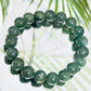 Moss Agate Crystals Bracelets Wearable Gemstones Elastic Various Beads Sizes