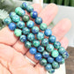 Chrysocolla Malachite Turquoise Azurite Crystals Bracelets Wearable Gemstones Elastic 8mm Beads 16cm