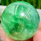 Fluorite Green Sphere Healing Crystal Ball 140g 44mm