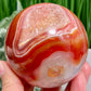 Carnelian with Quartz Sphere Healing Crystal Ball 594g 77mm