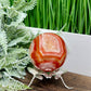 Carnelian with Quartz Sphere Healing Crystal Ball 594g 77mm