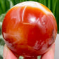 Carnelian with Quartz Sphere Healing Crystal Ball 298g 60mm