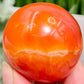 Carnelian with Quartz Sphere Healing Crystal Ball 126g 46mm