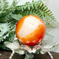 Carnelian with Quartz Sphere Healing Crystal Ball 126g 46mm