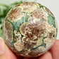 Russian Flower Cherry Blossom Jasper Sphere Rare Crystal Ball 178g 51mm