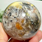 Mosaic Chalcedony Quartz Sphere Rare Healing Crystal Ball 258g 58mm