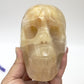 Golden Healer Quartz Skull Healing Crystal Carving 1122g