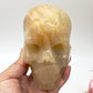 Golden Healer Quartz Skull Healing Crystal Carving 1122g