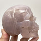 Blue Rose Quartz Hollow Jaw Skull Healing Crystal Carving 947g