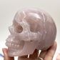 Blue Rose Quartz Hollow Jaw Skull Healing Crystal Carving 947g