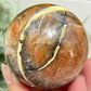 Mosaic Chalcedony Quartz Sphere Rare Healing Crystal Ball 324g 63mm