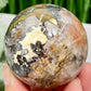 Mosaic Chalcedony Quartz Sphere Rare Healing Crystal Ball 242g 57mm