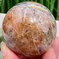 Mosaic Chalcedony Quartz Sphere Rare Healing Crystal Ball 242g 57mm