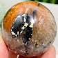 Mosaic Chalcedony Quartz Sphere Rare Healing Crystal Ball 200g 53mm