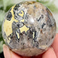 Mosaic Chalcedony Quartz Sphere Rare Healing Crystal Ball 172g 50mm