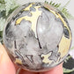 Mosaic Chalcedony Quartz Sphere Rare Healing Crystal Ball 172g 50mm