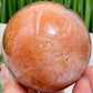 Mosaic Chalcedony Quartz Sphere Rare Healing Crystal Ball 366g 65mm