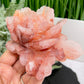 Hematoid Ferruginous Fire Quartz Lotus Flower Healing Crystal Carving 398g