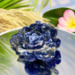 Sodalite Lotus Flower Healing Crystal Carving 222g