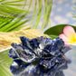 Sodalite Lotus Flower Healing Crystal Carving 222g