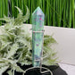 Ruby in Fuchsite UV Reactive Crystal Wand in Stand Generator 282g 170mm