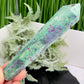 Ruby in Fuchsite UV Reactive Crystal Wand in Stand Generator 282g 170mm