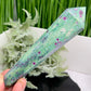 Ruby in Fuchsite UV Reactive Crystal Wand in Stand Generator 282g 170mm