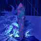 Ruby in Fuchsite UV Reactive Crystal Wand in Stand Generator 282g 170mm