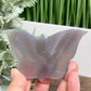 Agate Butterfly with Stand Healing Crystal Nature Carving 90g