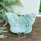 Moss Agate Butterfly with Stand Healing Crystal Nature Carving 70g