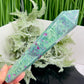 Ruby in Fuchsite UV Reactive Crystal Wand in Stand Generator 246g 171mm